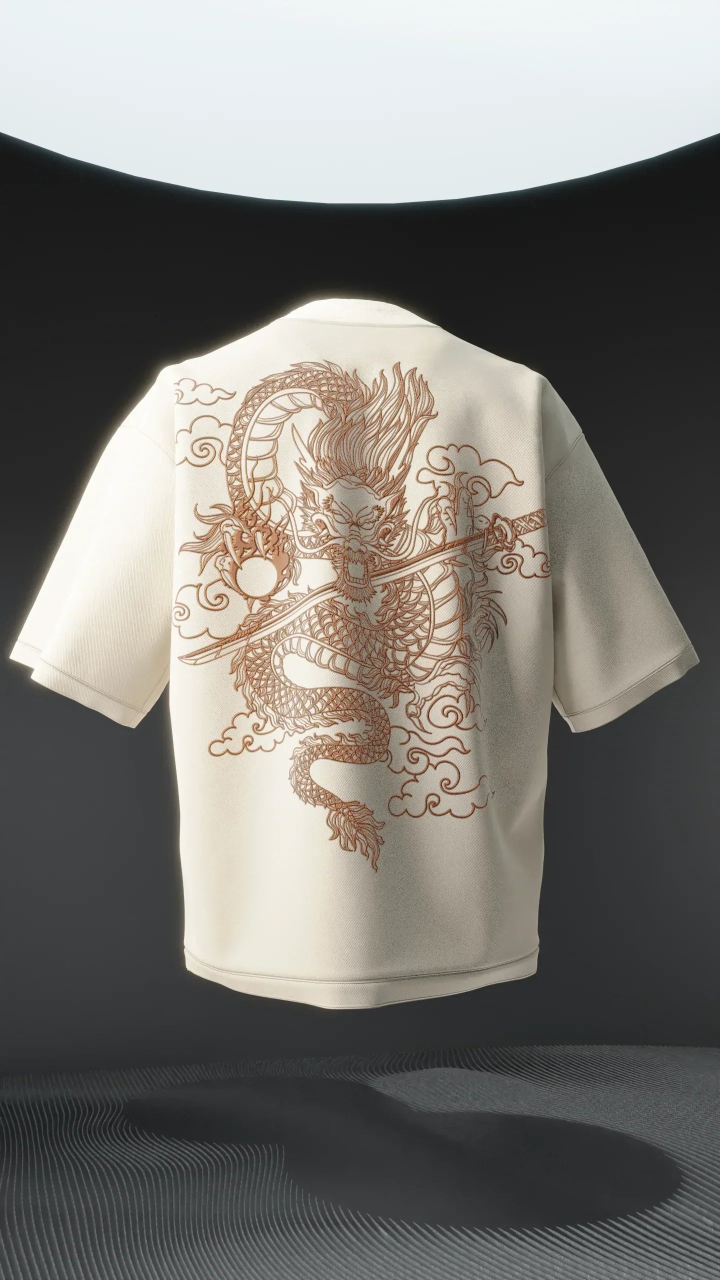 Japanese Dragon Oversized T Shirt - Krylln