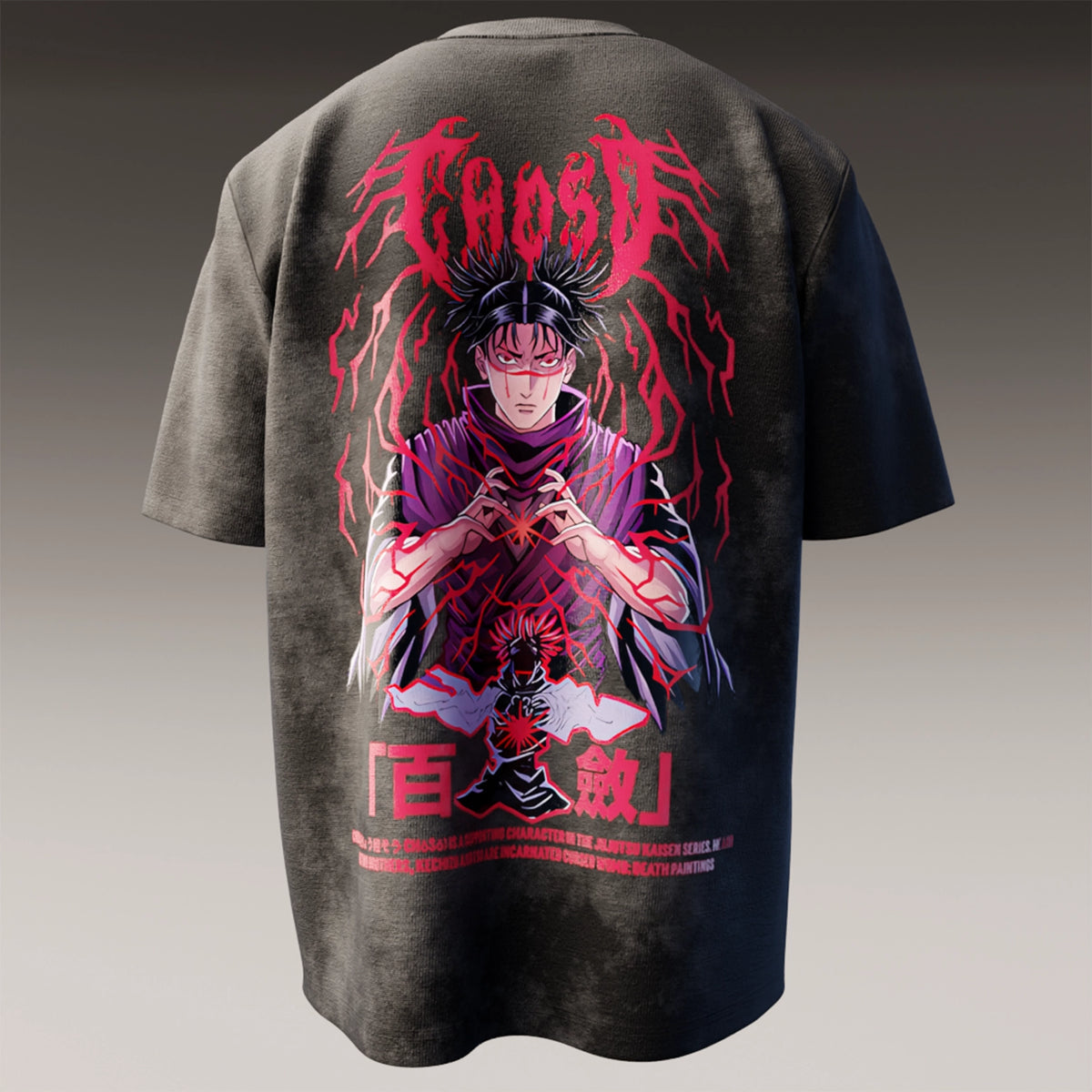 CHOSO - JUJUTSU KAISEN / ACID WASH OVERSIZED T-SHIRT - Krylln