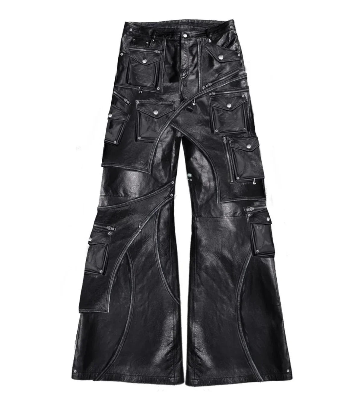 REMOTE FUNCTIONAL LEATHER PANTS /25° - Krylln