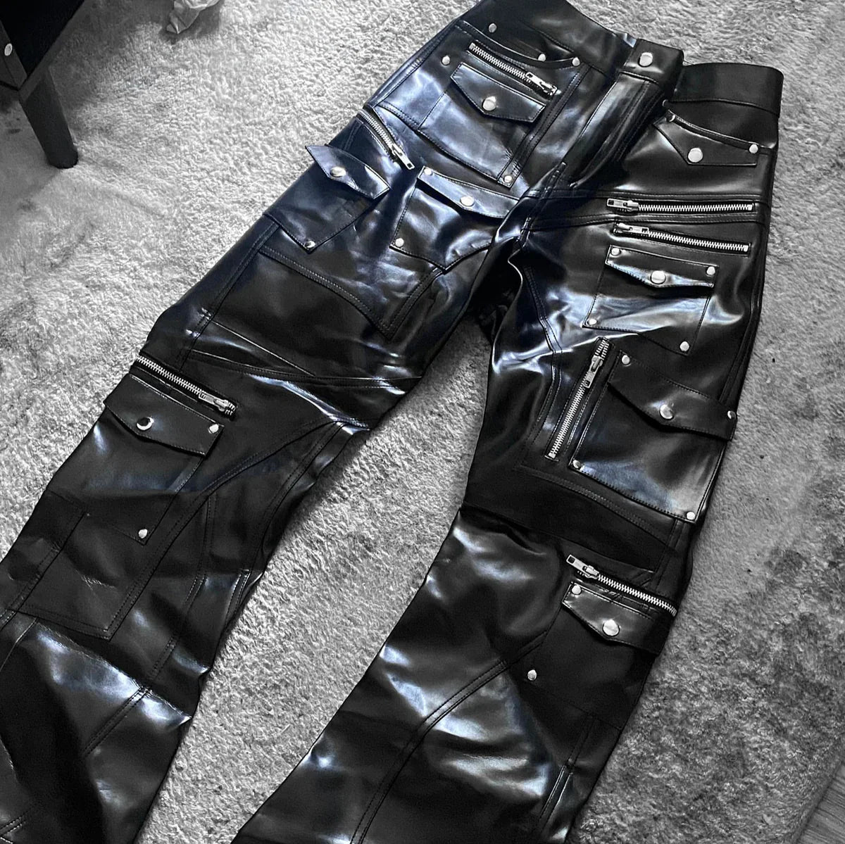 REMOTE FUNCTIONAL LEATHER PANTS /25° - Krylln