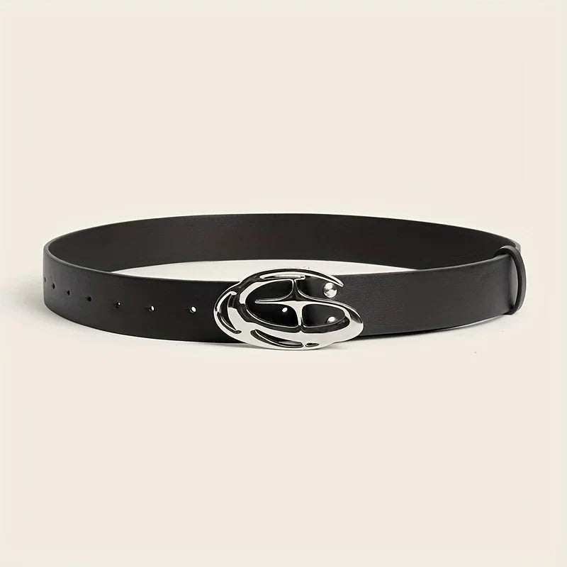 Oval Star Buckle Unisex Belt