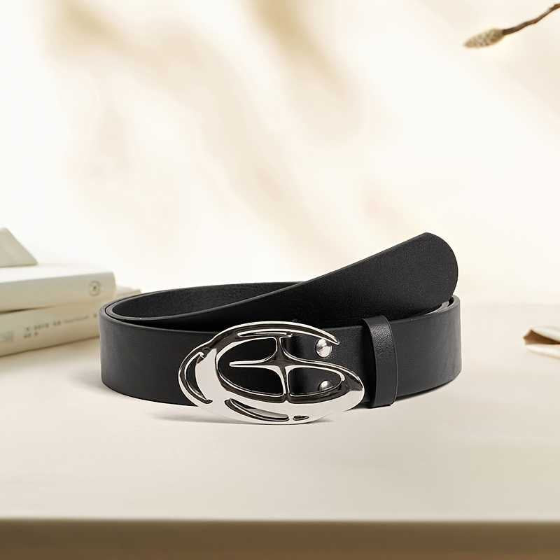 Oval Star Buckle Unisex Belt