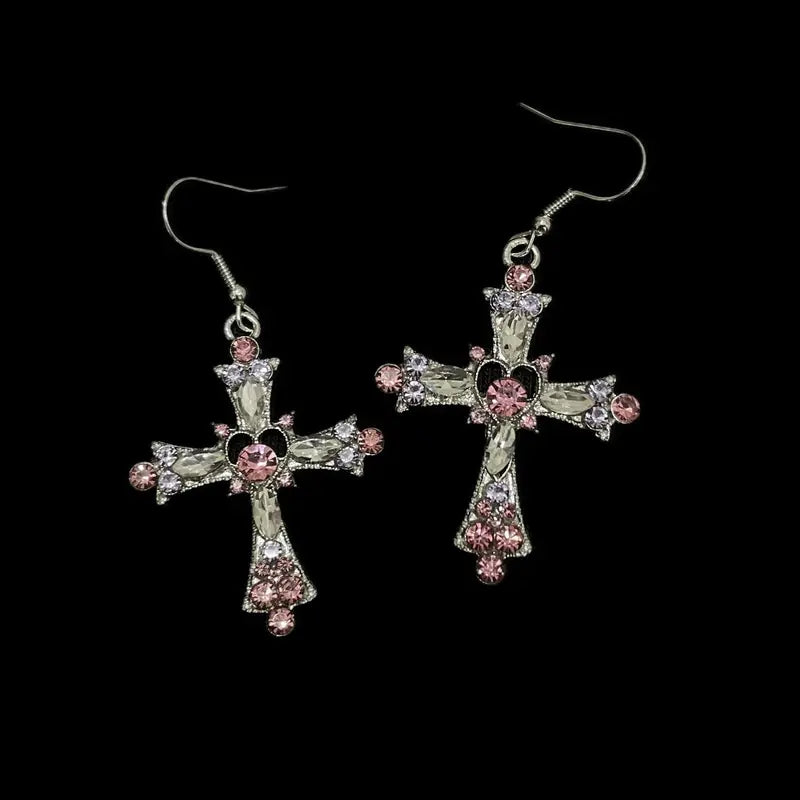 Kyo’s Cross Earrings + Necklace